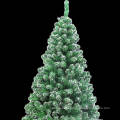 Green White PVC Artificial Metal Frame Christmas Trees